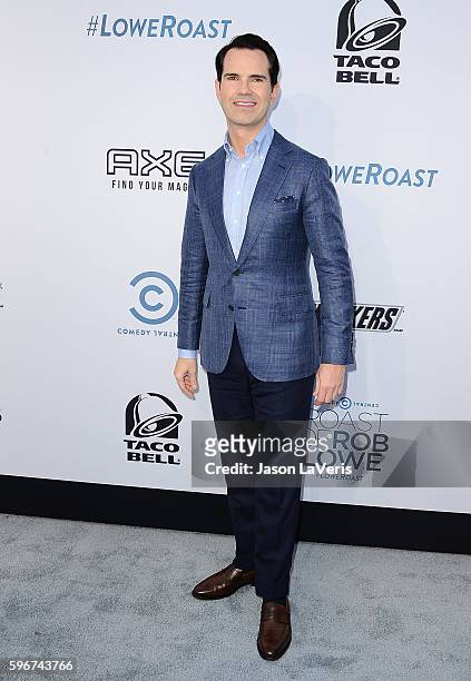 Comedian Jimmy Carr attends the Comedy Central Roast of Rob Lowe at Sony Studios on August 27, 2016 in Los Angeles, California.