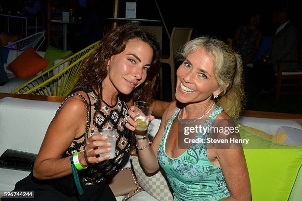 Stacey Silverstein and Jackie Lambert attend the VH1 Save The Music- Hamptons Live 2016 on August 27, 2016 in Sagaponack, New York.