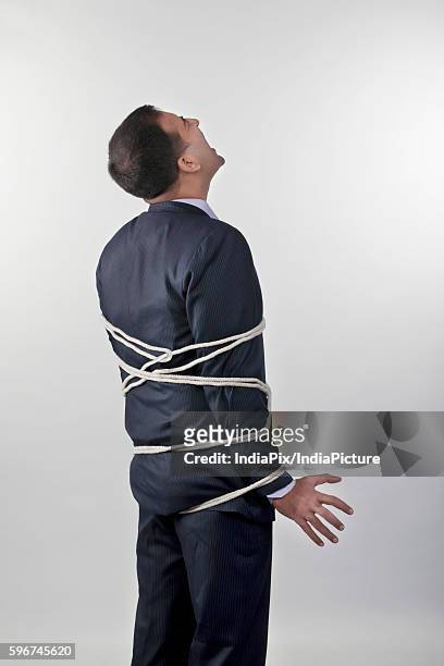 Man Looking Up From Behind White Background Photos and Premium High Res ...