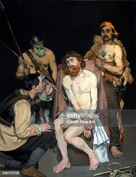 Édouard Manet , Jesus Mocked by the Soldiers oil on canvas, 74.9 x 58.4 in. , Art Institute of Chicago, Chicago, Illinois.