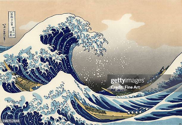 Also known as The Great Wave, the print is from the series Thirty-Six Views of Mount Fuji. Located in a private collection. | Location: near...