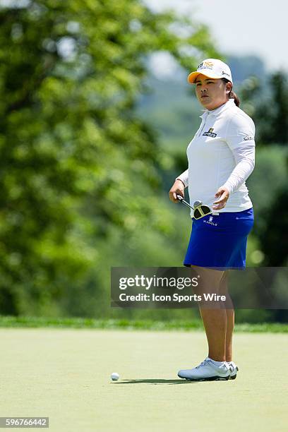 Inbee Park at the 9th green during the second round of the 2015 U.S. Women's Open at Lancaster Country Club in Lancaster, PA.