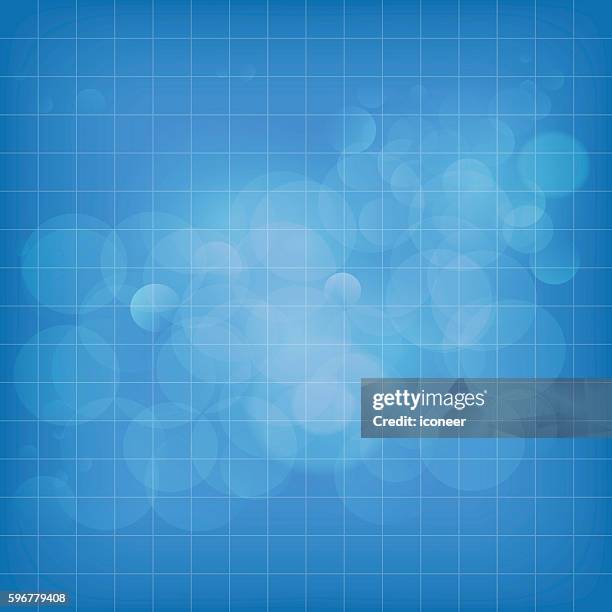 silver blue bubble background with grid - translucent background stock illustrations