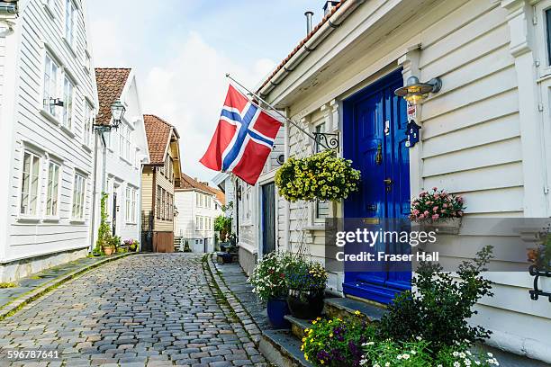 gamle stavanger - norway imagens e fotografias de stock