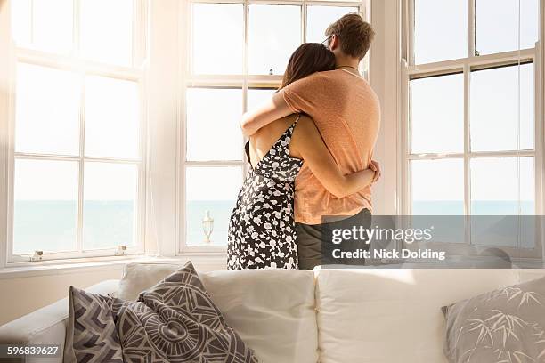 Hugging View From Behind 15,237 Couple Hug From Behind Stock Photos, High-Res Pictures, and ...