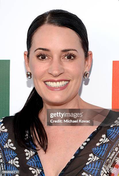 Actress Paget Brewster attends the Festival of Arts Celebrity Benefit Concert and Pageant on August 27, 2016 in Laguna Beach, California.