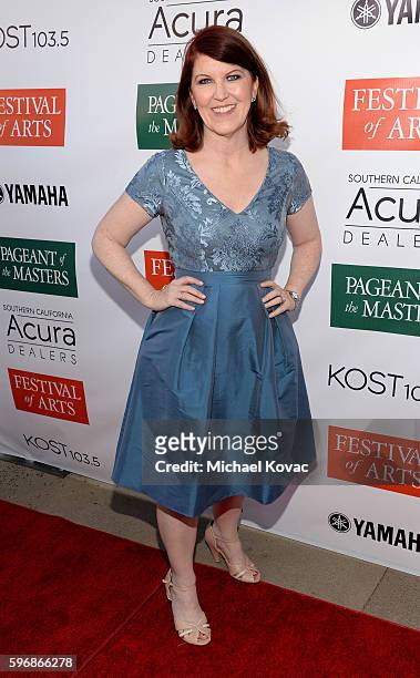 Actress Kate Flannery attends the Festival of Arts Celebrity Benefit Concert and Pageant on August 27, 2016 in Laguna Beach, California.