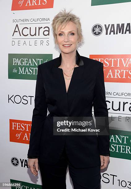 Actress Jane Lynch attends the Festival of Arts Celebrity Benefit Concert and Pageant on August 27, 2016 in Laguna Beach, California.