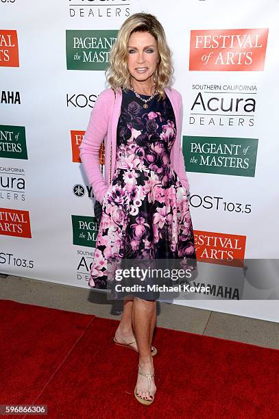 Actress Donna Mills attends the Festival of Arts Celebrity Benefit Concert and Pageant on August 27, 2016 in Laguna Beach, California.