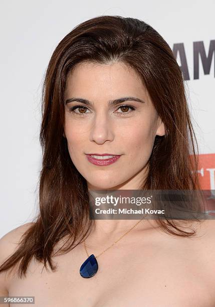 Actress Milena Govich attends the Festival of Arts Celebrity Benefit Concert and Pageant on August 27, 2016 in Laguna Beach, California.