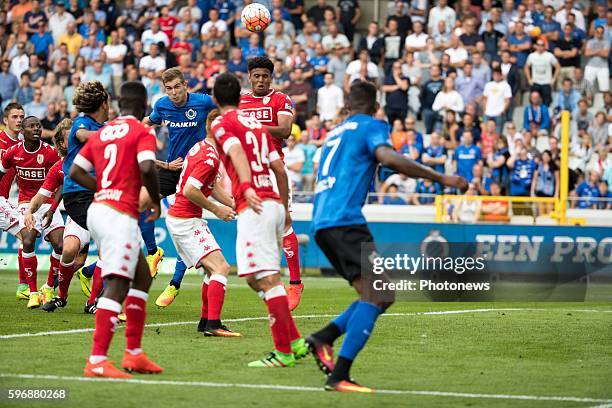 During the Jupiler Pro League match between Club Brugge and Standard de Liege at the Jan Breyden stadium on August 28, 2016 in Brugge, Belgium ,