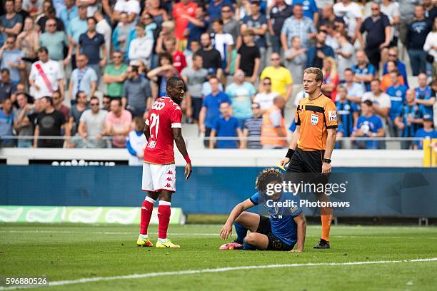 Felie Gedoz De Conceicao midfielder of Club Brugge during the Jupiler Pro League match between Club Brugge and Standard de Liege at the Jan Breyden...