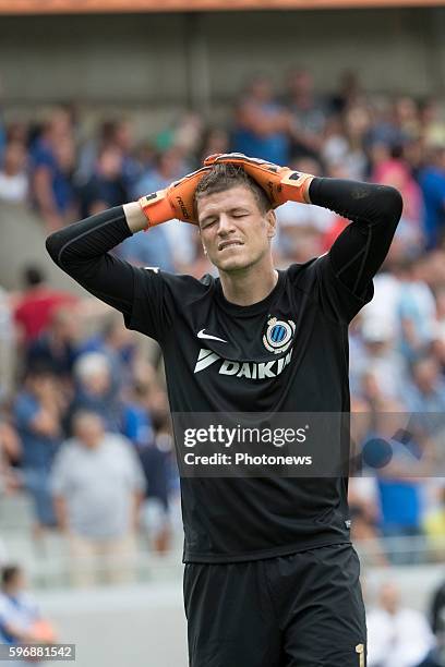 B01 Ludovic Butelle goalkeeper of Club Brugge during the Jupiler Pro League match between Club Brugge and Standard de Liege at the Jan Breyden...