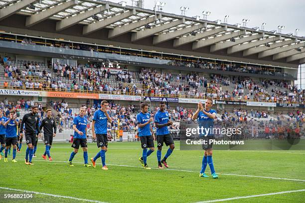 During the Jupiler Pro League match between Club Brugge and Standard de Liege at the Jan Breyden stadium on August 28, 2016 in Brugge, Belgium ,