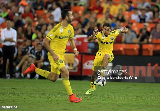 Columbus Crew defender Chris Klute during a MLS match against DC United at RFK Stadium, in Washington D.C. Columbus won 2-1.