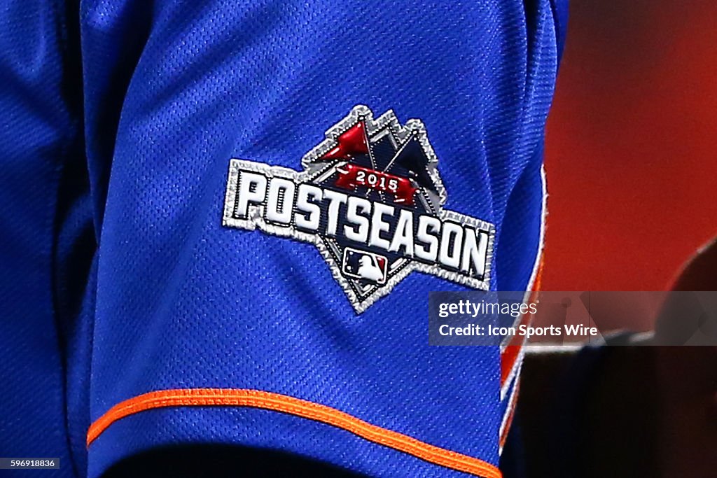 2015 Official Major League Baseball Post Season Logo Jersey Sleeve Patch ::  MLB