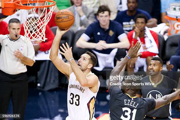 New Orleans Pelicans forward Ryan Anderson during the game between Golden State Warriors and New Orleans Pelicans at the Smoothie King Center in New...