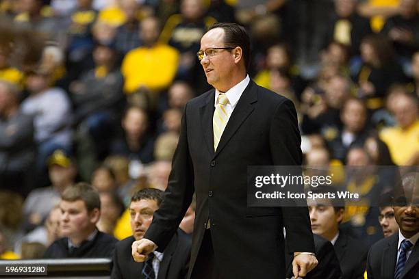 Wichita State Shockers head coach Gregg Marshall during the NCAA Basketball game between the Charleston Souther Buccaneers and the Wichita State...