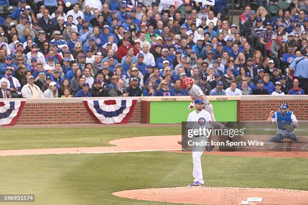 In game 3, of the NLDS, in a game between the St Louis Cardinals, and the Chicago Cubs, at Wrigley Field, Chicago, Il. Chicago defeated St Louis, 6-4.