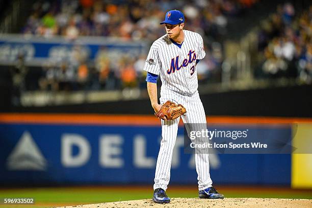 New York Mets starting pitcher Steven Matz during Game 4 of the NLDS between the New York Mets and the Los Angeles Dodgers played at Citi Field in...