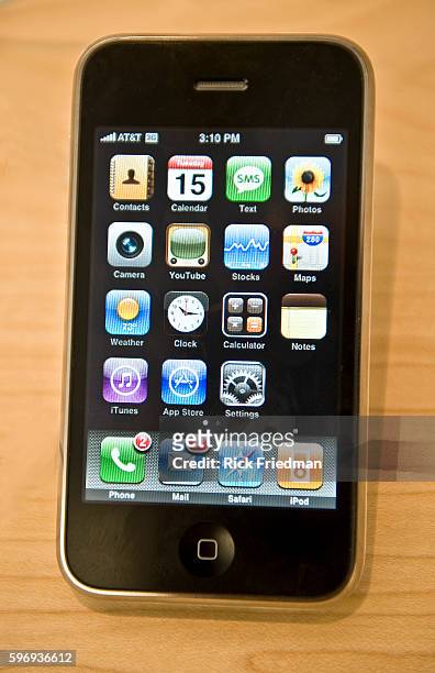 The Apple iPhone 3G in Boston. Introduced simultaneously in 21 countries, including the U.S. On July 14 the company has set a goal of selling 10...