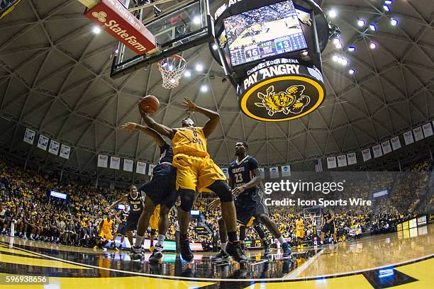 Wichita State Shockers forward Rashard Kelly during the NCAA Basketball game between the Charleston Souther Buccaneers and the Wichita State Shockers...