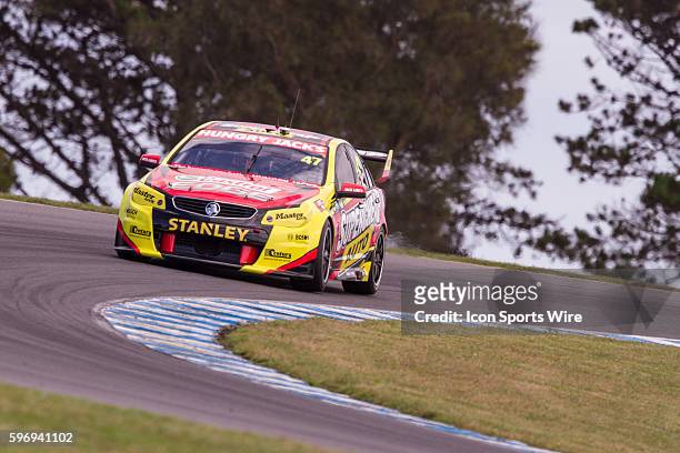 Tim Slade of Supercheap Auto Racing during practice for the V8 Supercars WD-40 Philip Island Supersprint held at Philip Island Circuit, Philip...