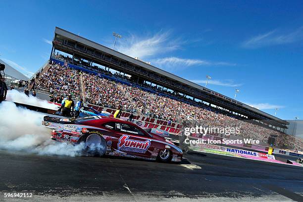 November 01 | Sunday: Greg Anderson Summit Chevrolet Camaro NHRA Pro Stock wins in the first round of eliminations for the 15th Annual Toyota...