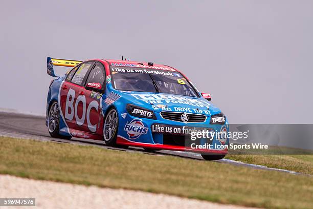 Jason Bright of Team BOC during practice for the V8 Supercars WD-40 Philip Island Supersprint held at Philip Island Circuit, Philip Island, VIC, AUS.