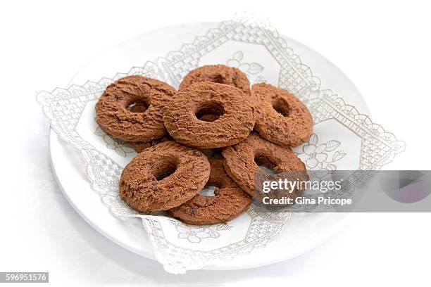 brown cookies. - biscotti stock pictures, royalty-free photos & images