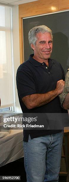 Billionaire Jeffrey Epstein in Cambridge, MA on 9/8/04. Epstein is connected with several prominent people including politicians, actors and...