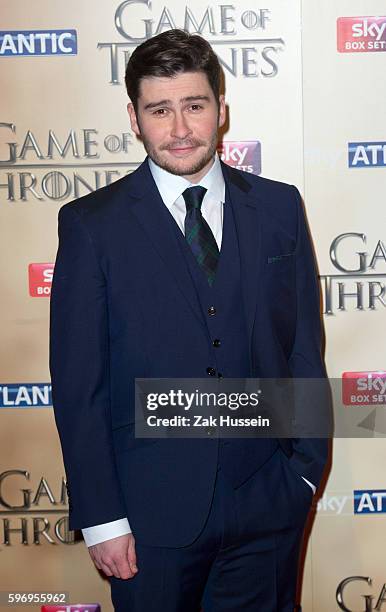 Daniel Portman arriving at the world premiere of "Game of Thrones" Season 5 at the Tower of London.