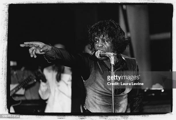 James Brown on stage at Irving Plaza in New York