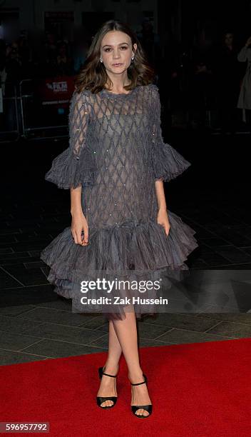 Carey Mulligan arriving at the screening of Suffragette at the Odeon Leicester Square in London