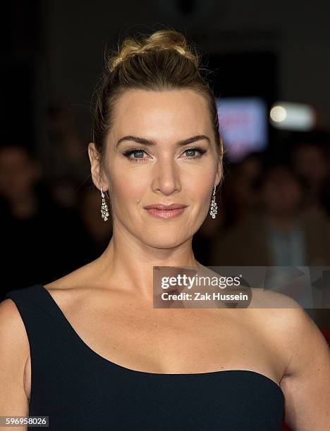 Kate Winslet arriving at the gala screening of Steve Jobs on the closing night of the BFI London Film Festival