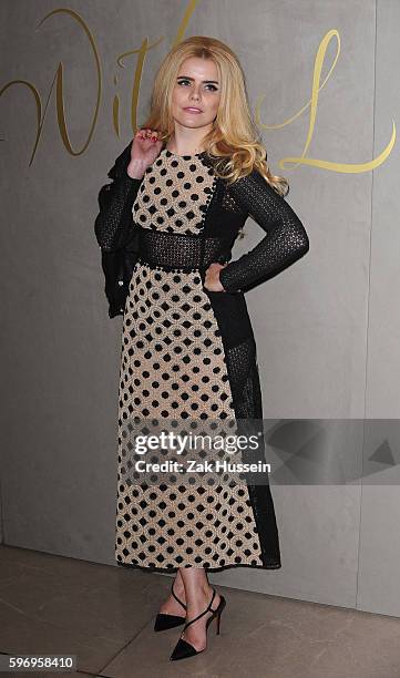 Paloma Faith arriving at the premiere of the Burberry Festive Film in London