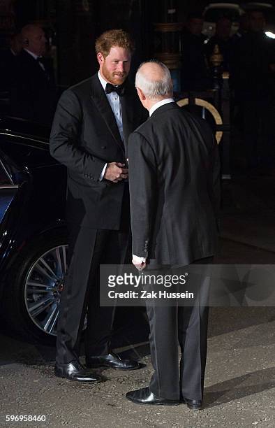 Prince Harry arriving at the Royal Performance at the Royal Albert Hall in London