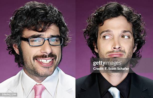 Bret McKenzie and Jemaine Clement of Flight of the Conchords are photographed for Maxim Magazine in 2008.