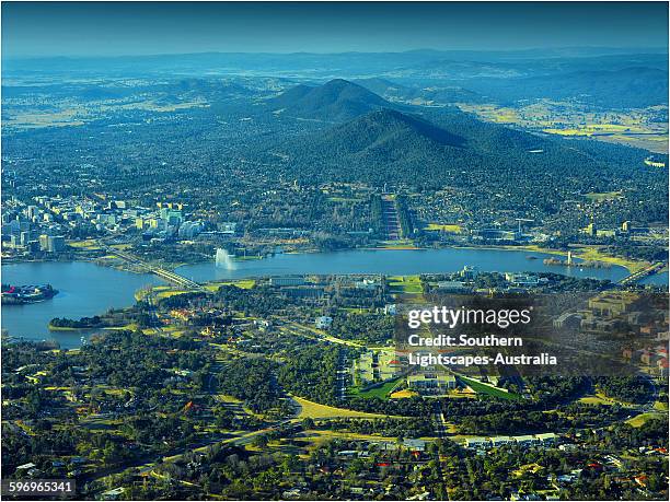 canberra aerial - canberra stock-fotos und bilder