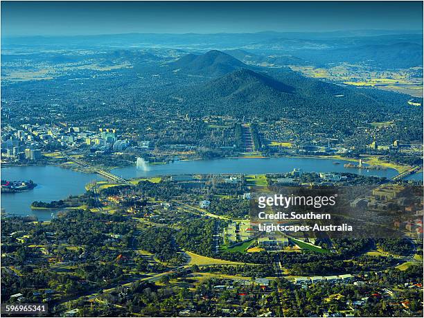 canberra aerial - オーストラリア首都特別地域 ストックフォトと画像