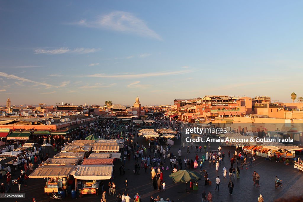 Jemaa el-Fnaa square in Marrakech