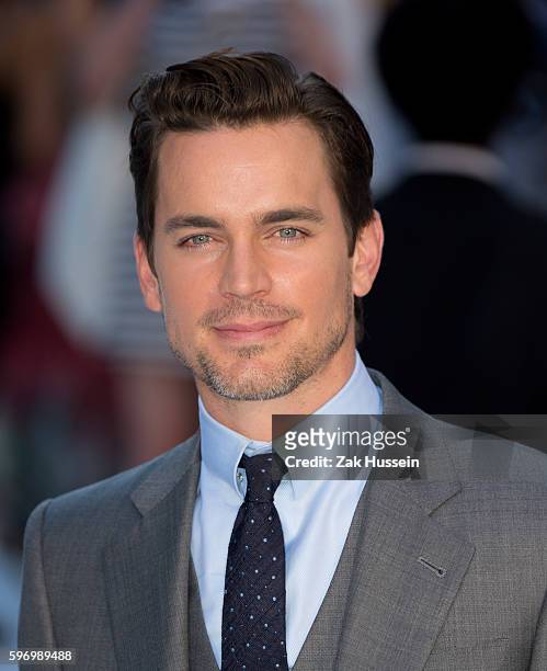Matt Bomer arriving at the European Premiere of Magic Mike XXL in Leicester Square, London.