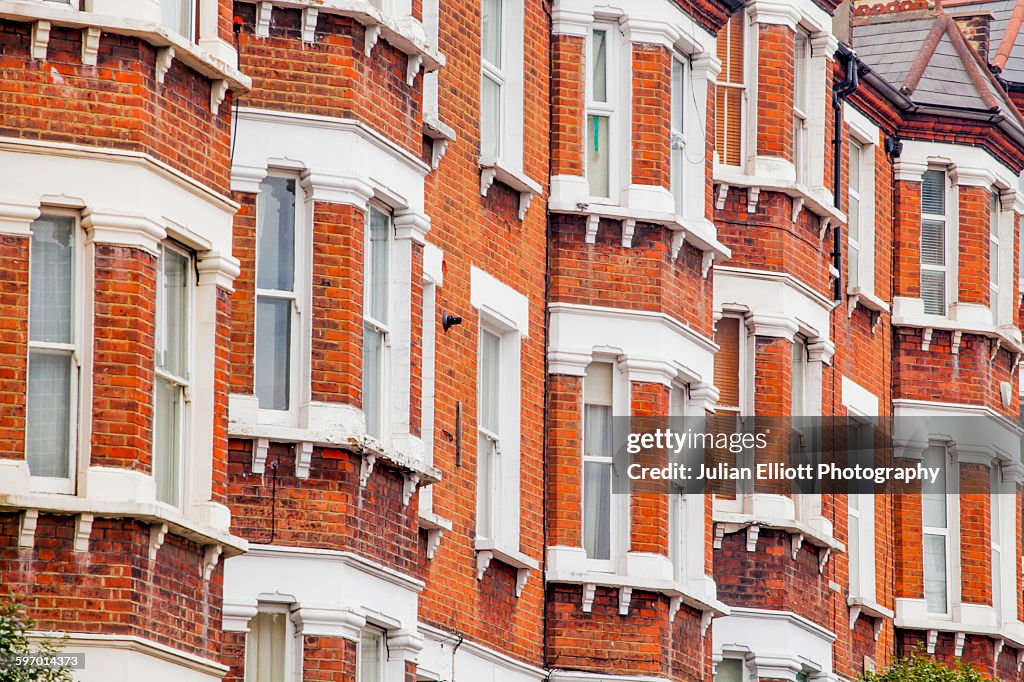 Terraced houses in Clapham, London