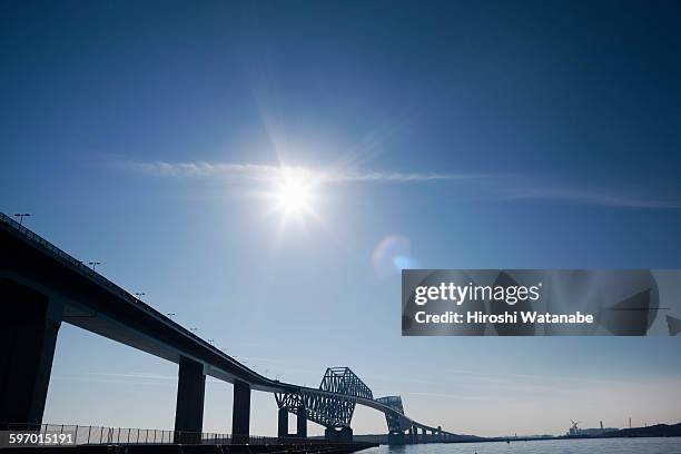 tokyo gate bridge - tokyo bay stock pictures, royalty-free photos & images