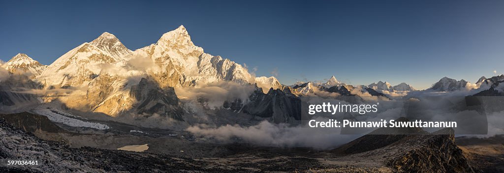 Everest mountain view from Kalapattar view point