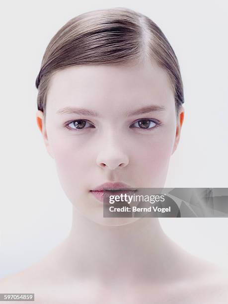 beauty - hair part stock pictures, royalty-free photos & images