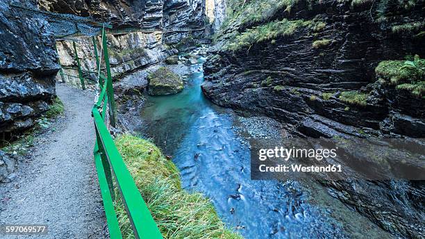 germany, bavaria, allgaeu, breitachklamm gorge - breitachklamm canyon stock pictures, royalty-free photos & images