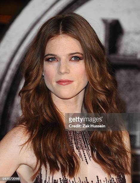 Rose Leslie arriving at the European premiere of the Last Witch Hunter at the Empire Leicester Square in London.