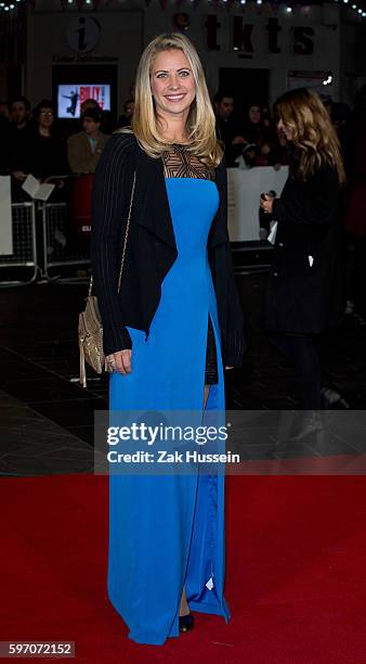 Holly Branson arriving at the gala screening of Steve Jobs on the closing night of the BFI London Film Festival