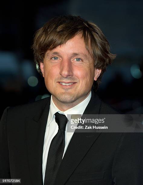 Daniel Pemberton arriving at the gala screening of Steve Jobs on the closing night of the BFI London Film Festival